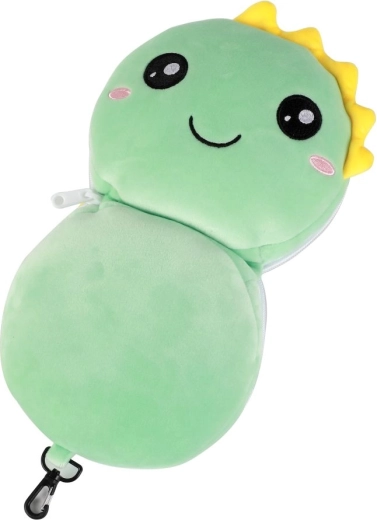 Podróżna poduszka z maską Dino
