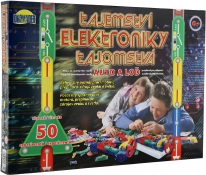 Tajemnice elektroniki – zestaw auto i łódź, 50 eksperymentów