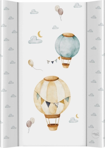 Ceba Baby mata do przewijania z twardą płytą Basic Balloons 50 × 70 cm