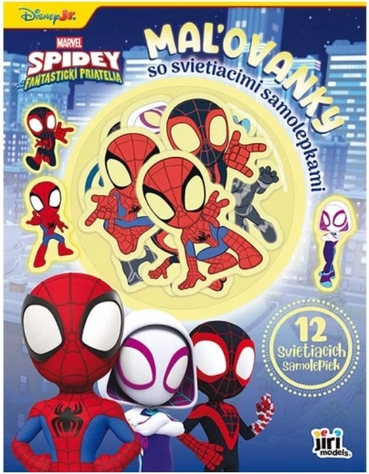 Kolorowanki ze świecącymi naklejkami Spidey