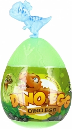 Kolorowe jajko z dinozaurem