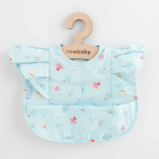 Luksusowy dziewczęcy śliniak z falbankami NEW BABY