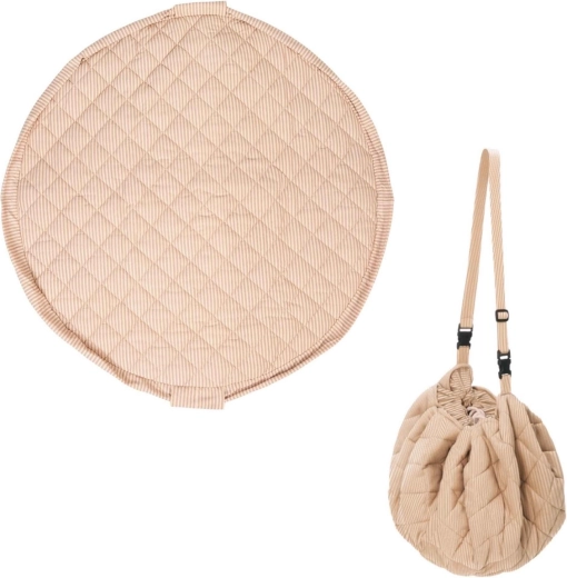 Play&Go Noomad Soft mata do zabawy i worek na zabawki stripes brown