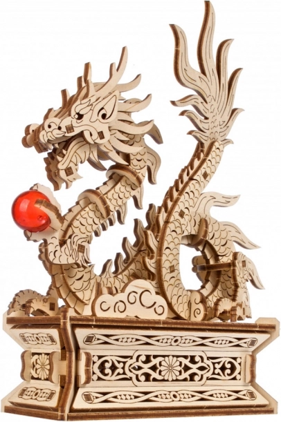 UGEARS Smok – 3D drewniane mechaniczne puzzle z ukrytą skrytką