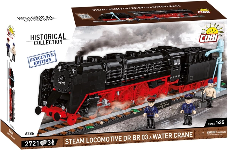 Cobi lokomotywa parowa DR BR 03 z żurawiem wodnym Executive Edition 1:35