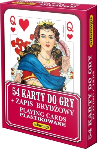 Standardowe karty 54 sztuki