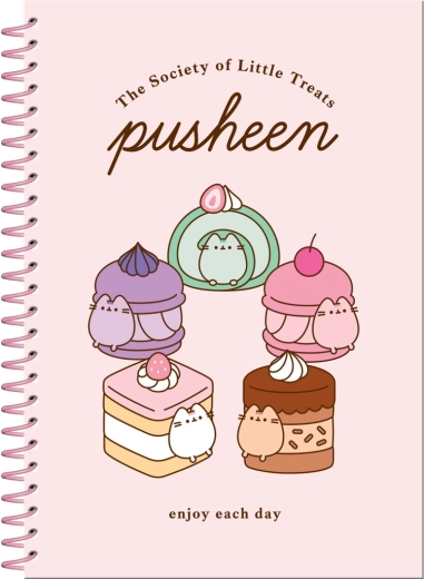Zestaw Pusheen – notes na spirali i naklejki