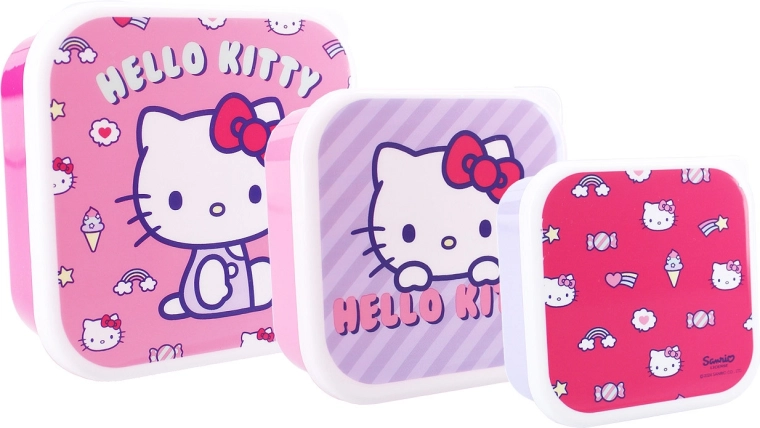 Hello Kitty lunchboxy Fresh Bites 3w1, 12 cm