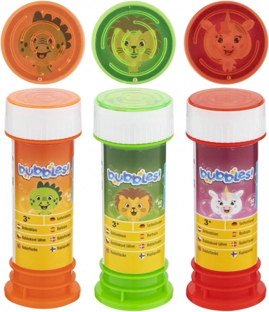 Bąbelki - Trzy rodzaje: Dino, Lew i Jednorożec