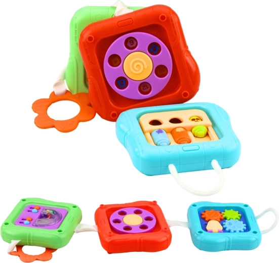 Elastyczna zabawa: kostka i 3 dwustronne panele