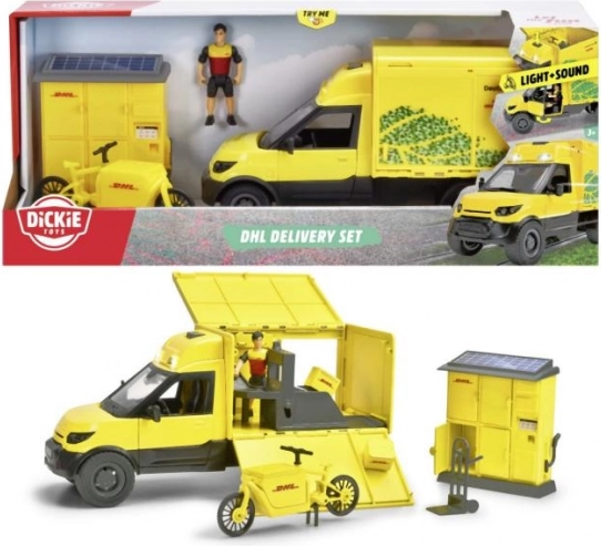 Zestaw miejski DHL z ciężarówką 25 cm od Dickie Toys