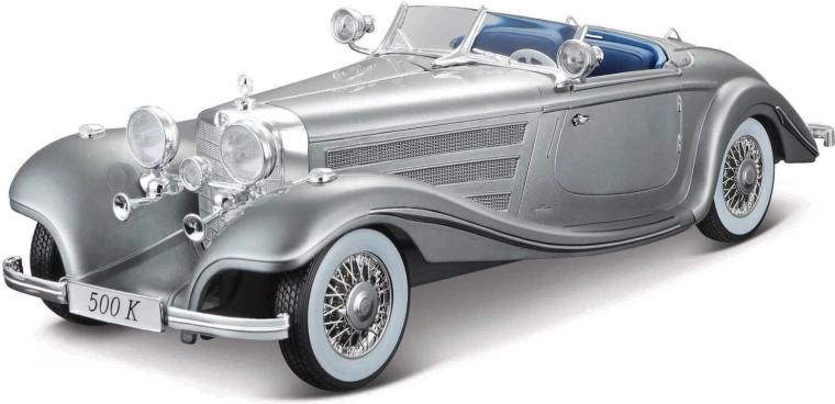 Maisto Mercedes-Benz 500 K typ Specialroadster 1:18 szary metalowy model