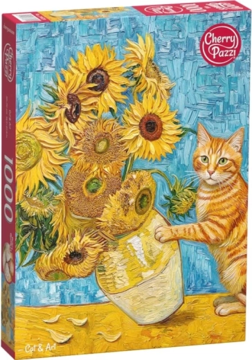 Puzzle Cherry Pazzi Kot i sztuka 1000 elementów
