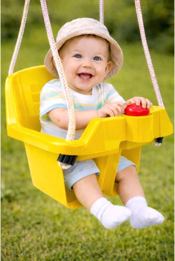 Zabawny klakson dla radości z huśtania