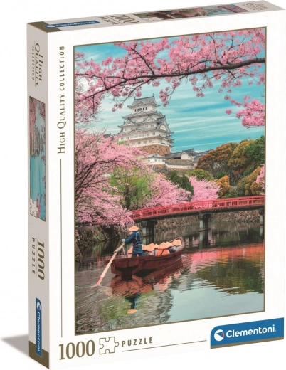 Puzzle Zamek Himeji wiosną 1000 elementów