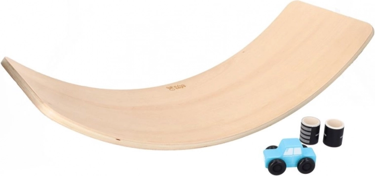 Deska balansowa z autkiem i naklejoną drogą