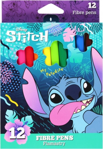 Kolorowe flamastry Lilo i Stitch - 12 szt.