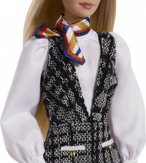 Luksusowy paryski outfit w czerni i bieli