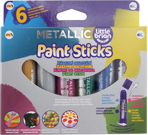 Little Brian Paint Sticks metaliczne kolory - 1 sztuka