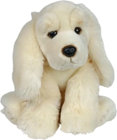 Pluszowy pies spaniel jasny siedzący 28 cm