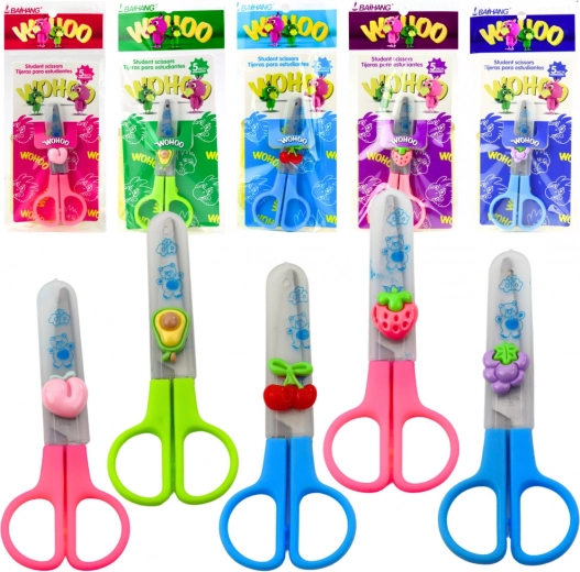 Szkolne nożyczki oburęczne z osłonką ochronną 12 cm