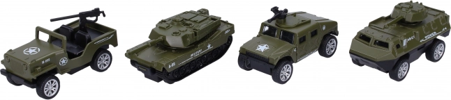 Metalowy wojskowy samochodzik 8 cm