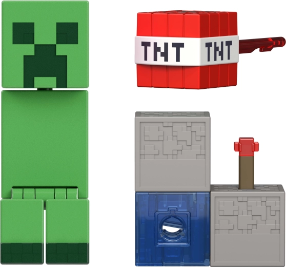 Charged Creeper w pikselowym stylu