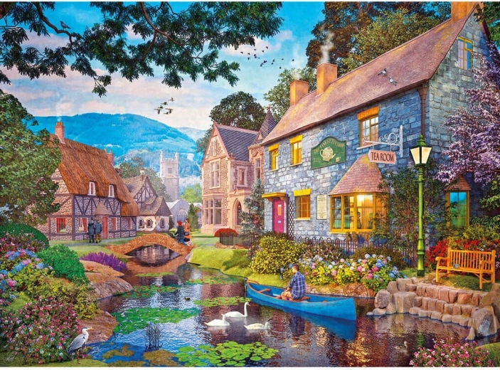Puzzle Gibsons Herbata nad rzeką 500 elementów