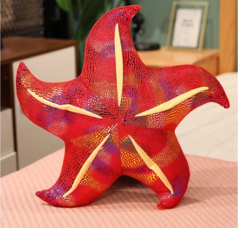 Pluszowa czerwona rozgwiazda – poduszeczka 20 cm