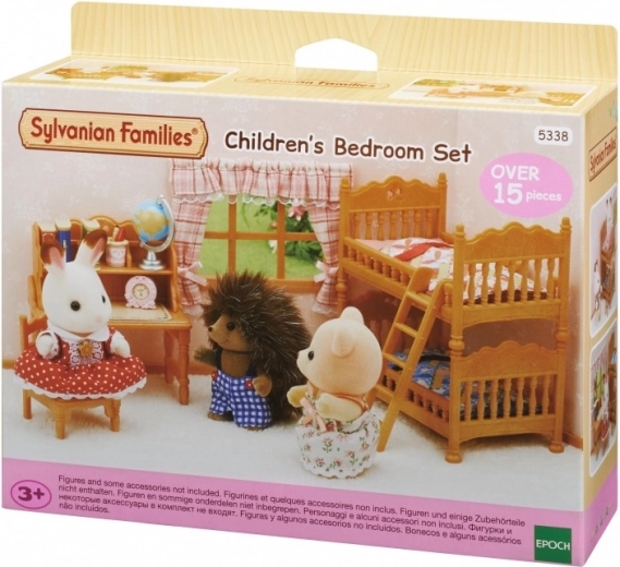 Wiejski pokój dziecięcy z łóżkiem piętrowym SYLVANIAN FAMILIES