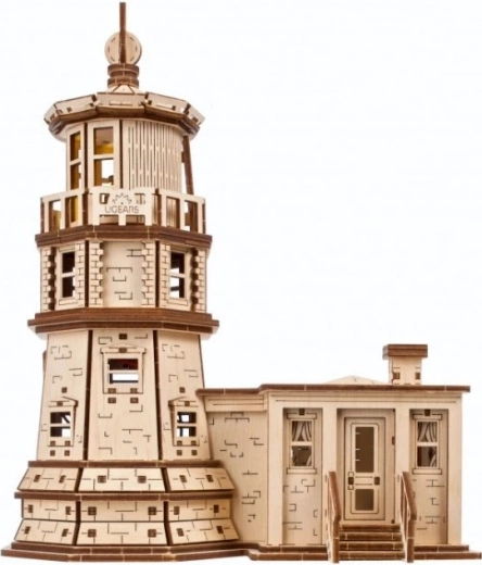 Ugears 3D drewniane mechaniczne puzzle latarnia Split Rock