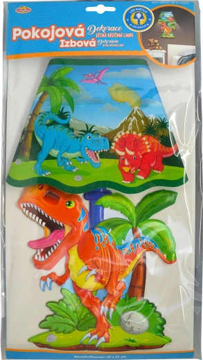 Dziecięca ścienna lampa 3D T‑Rex