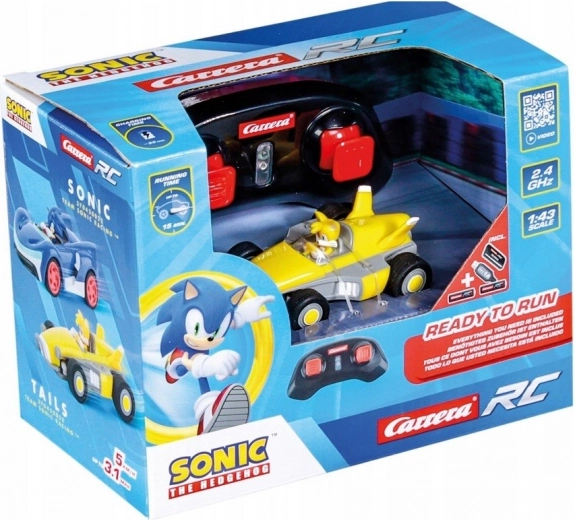 Team Sonic Mini RC Tails Autko 1:43
