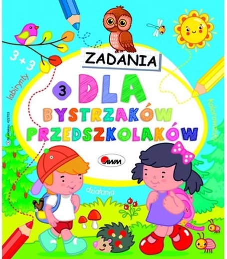 Dla bystrzaków przedszkolaków 3 – zeszyt ćwiczeń dla przedszkolaków (po polsku)