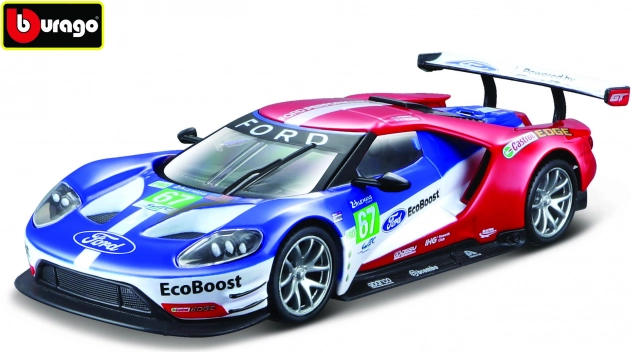 Samochód wyścigowy Ford GT 2017 LeMans Bburago 1:32