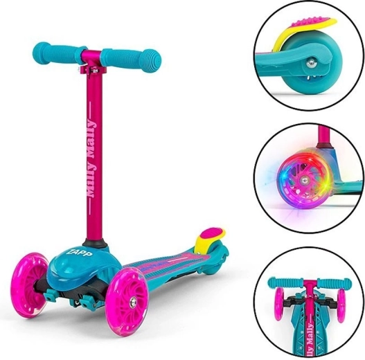 Świecące przednie kółka i skręcanie przez przenoszenie ciężaru