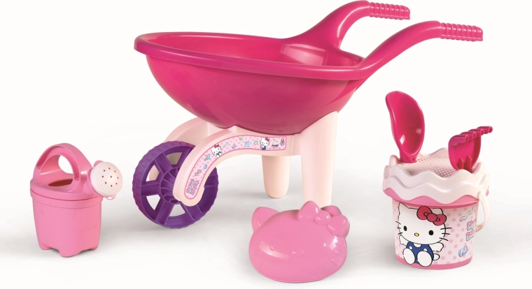 Duża taczka Androni Hello Kitty z zestawem do piasku
