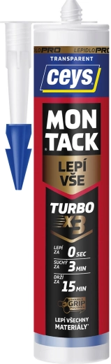 Ceys Montack Turbo transparentny klej montażowy 290 ml