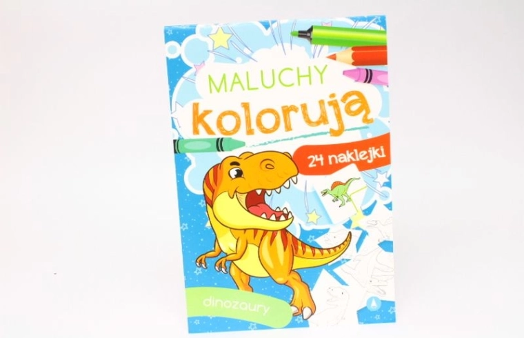 Maluchy kolorują dinozaury