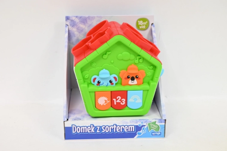 Edukacyjny domek z sorterem