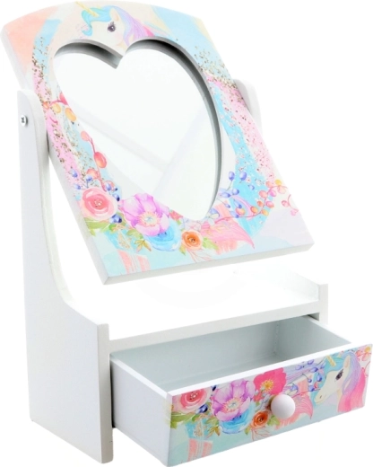 Lusterko w kształcie serca dla małych elegantek