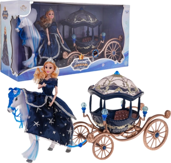 Magiczny powóz z lalką Blue