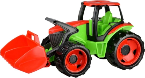 Traktor z łopatą niebiesko szary