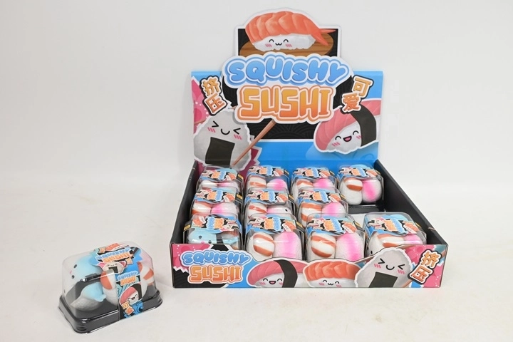 Sushi – antystresowe gniotki do ściskania w pudełku (3 szt.)
