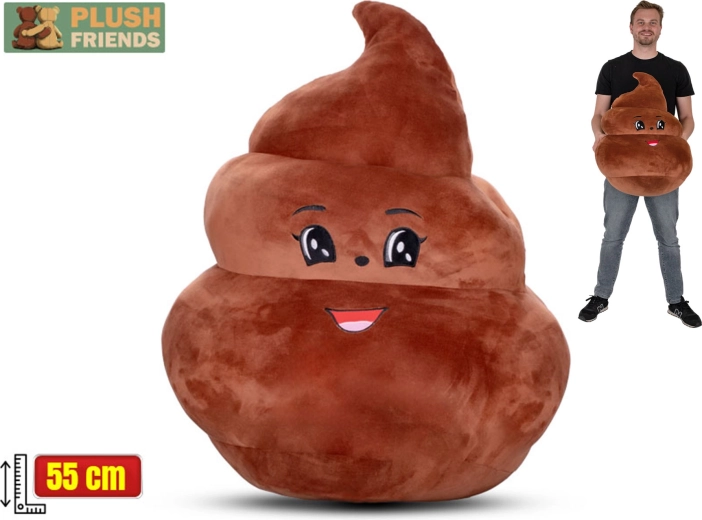 Pluszowa poduszka Plush Friends kupka 55 cm