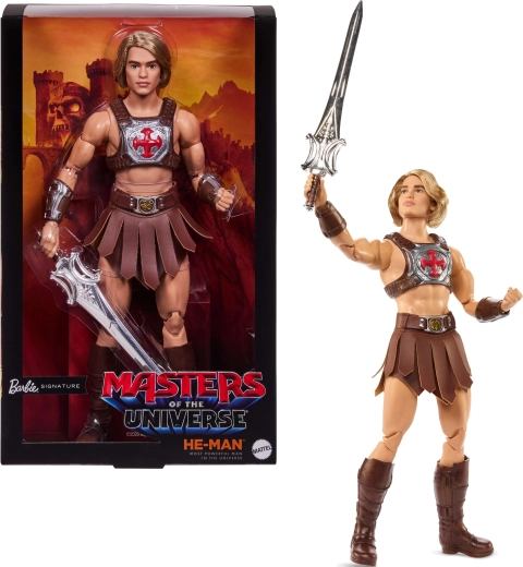Mattel Barbie Signature kolekcjonerska lalka Ken jako He-Man (Masters of the Universe)