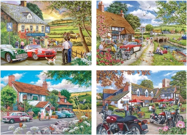 Puzzle House of Puzzles Opowieści z pubu 4 × 500 elementów