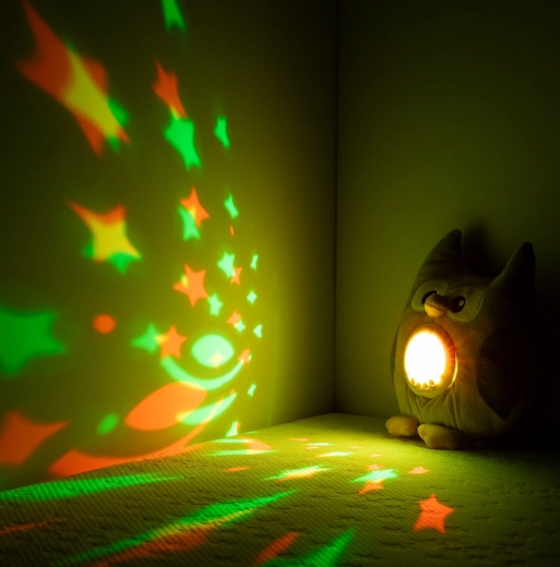 Kojąca świetlna projekcja RGB