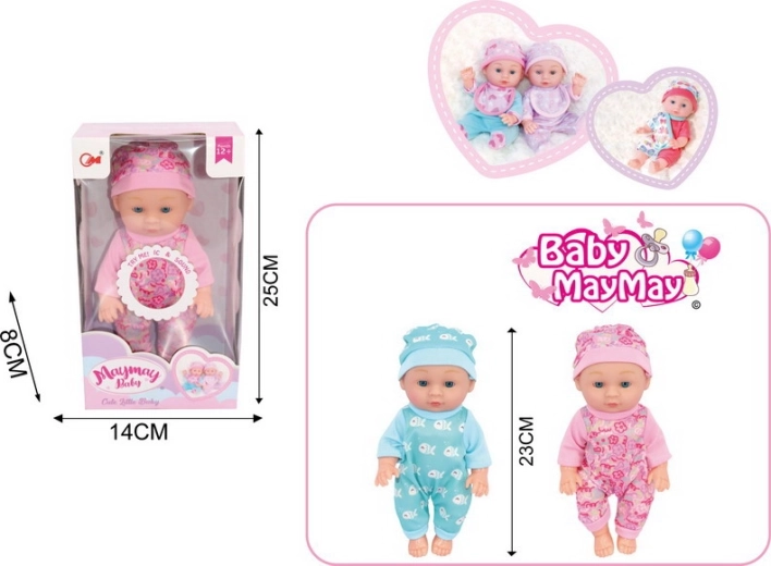 Lalka bobas z efektami dźwiękowymi 22 cm