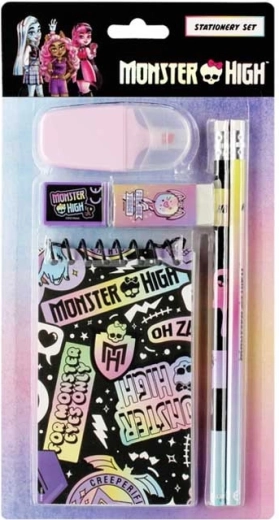 Szkolny zestaw Monster High z notesem i przyborami do pisania